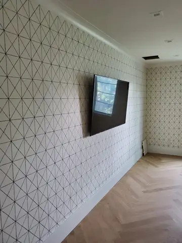 Wallpaper installation project