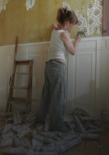 Safe & Efficient Wallpaper Removal